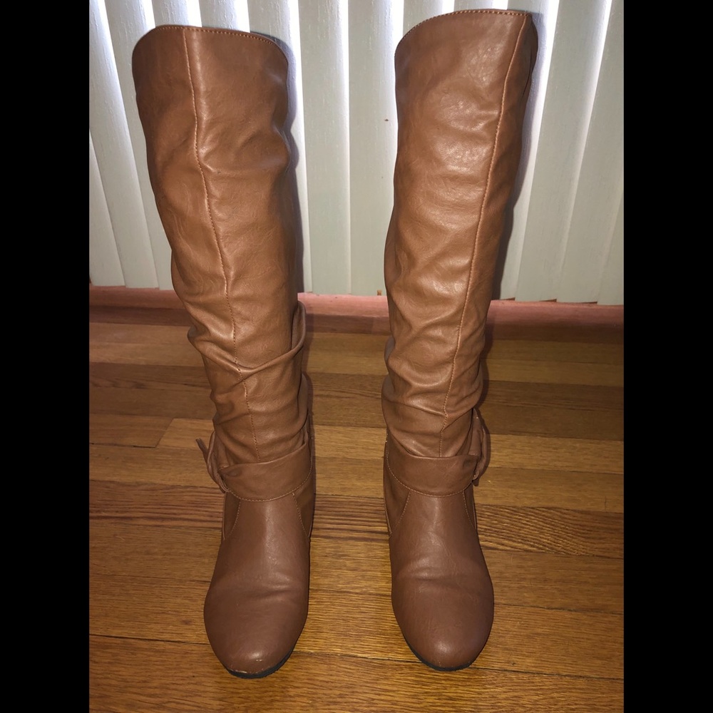 Charlotte Russe tan boots